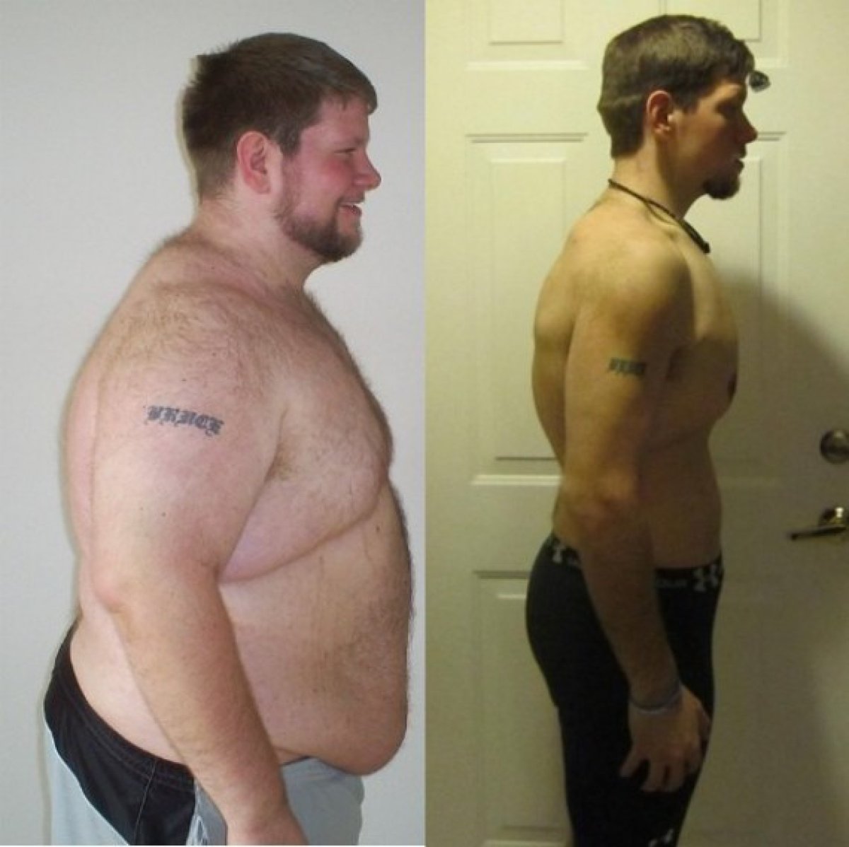 Толстый до и после спортзала