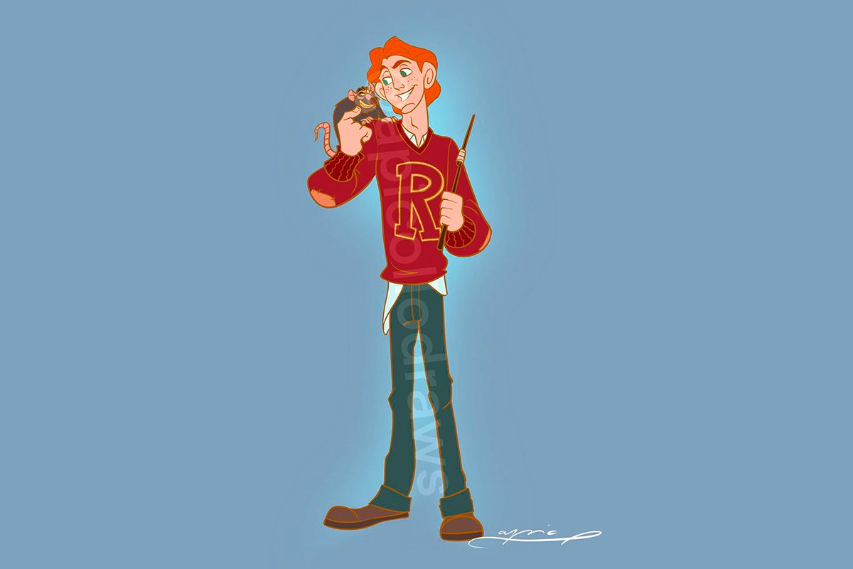 Harry Potter: sus personajes dibujados al estilo Disney
