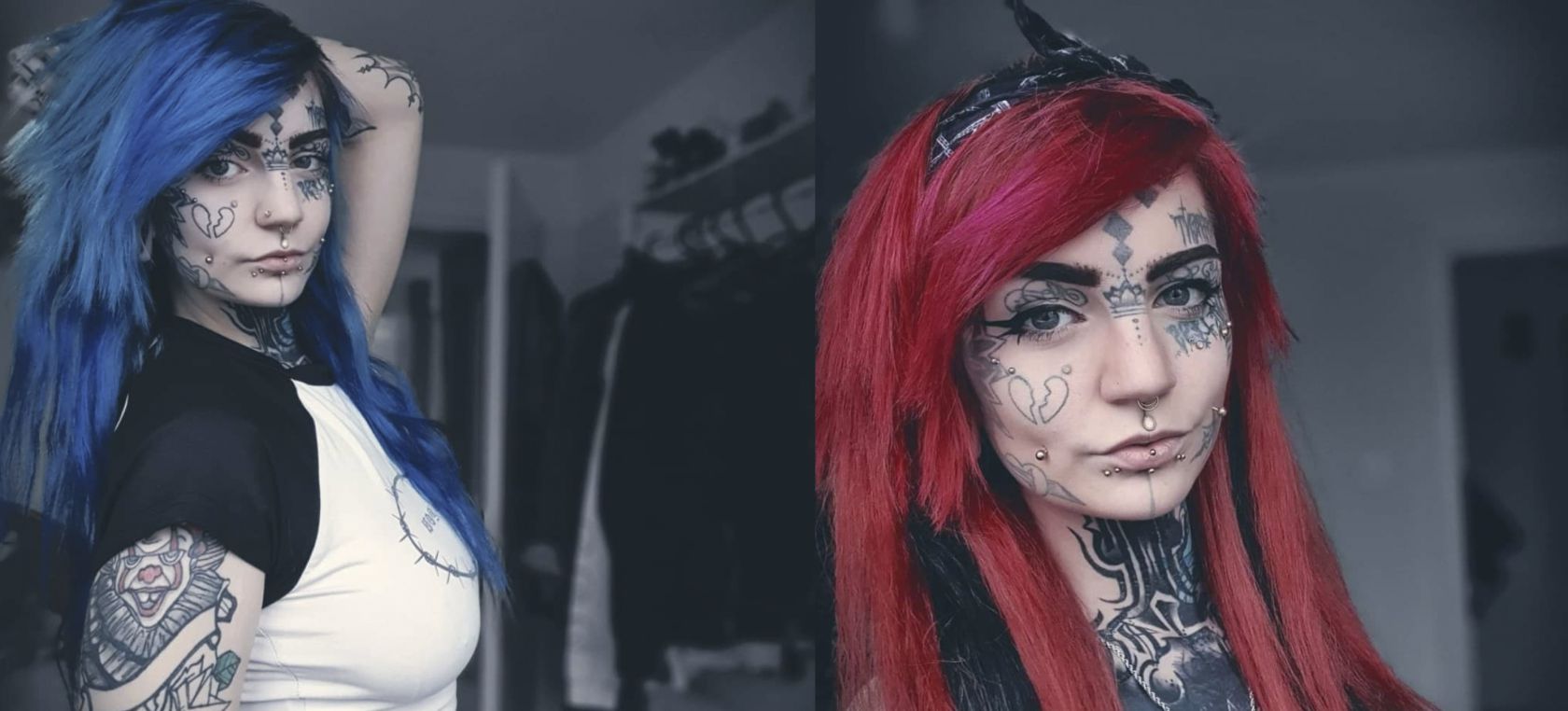 Viral: Mujer se vuelve viral al cubrir sus tatuajes del rostro con  maquillaje y ni sus padres la reconocieron | Actualidad | LOS40 México