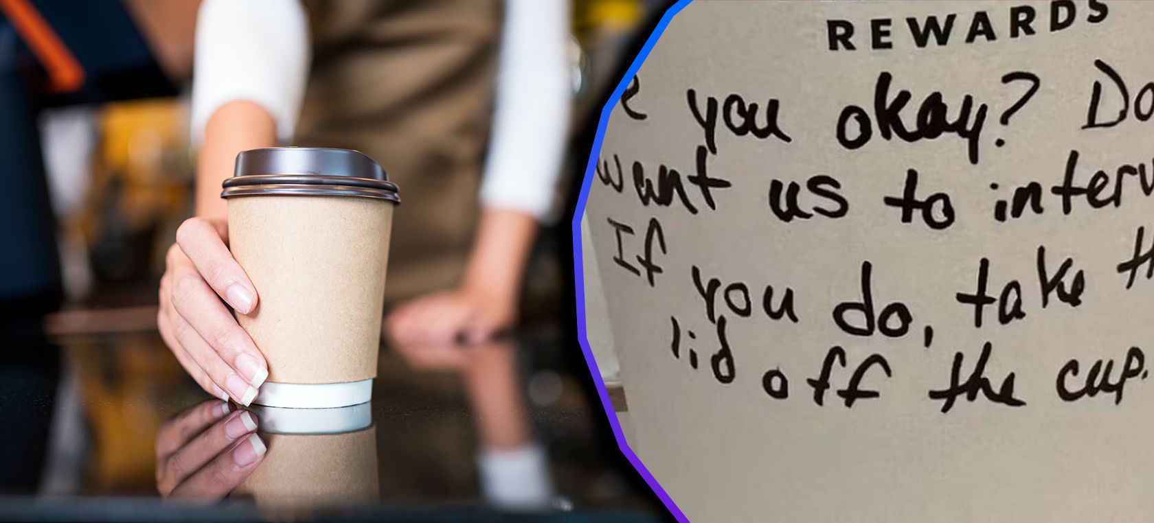 Viral: Empleado de cafetería escribe mensaje de ayuda a una adolescente y se  vuelve viral | Actualidad | LOS40 México