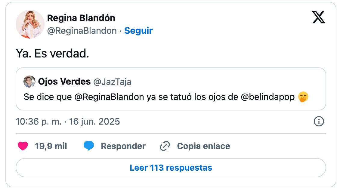 Regina Blandón y Belinda