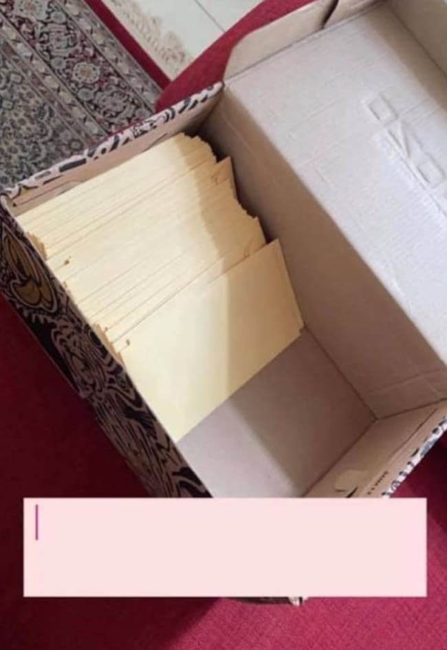 La caja puede ser cualquiera de tu elección