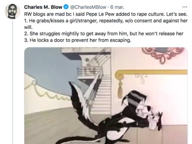 Fans piden descancelar a Pepe Le Pew