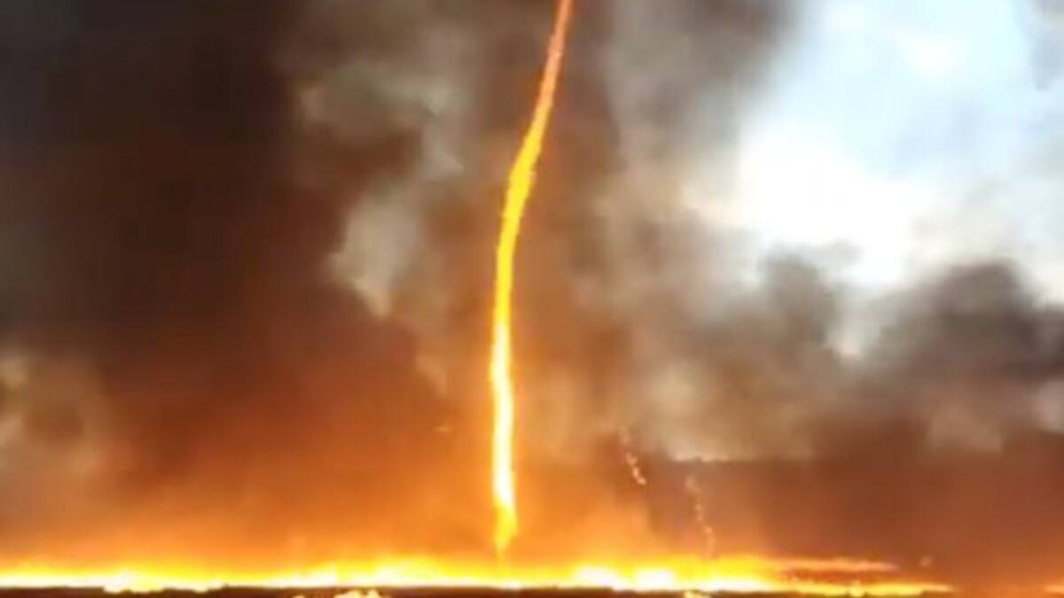 Soprendente tornado de fuego invade Inglaterra