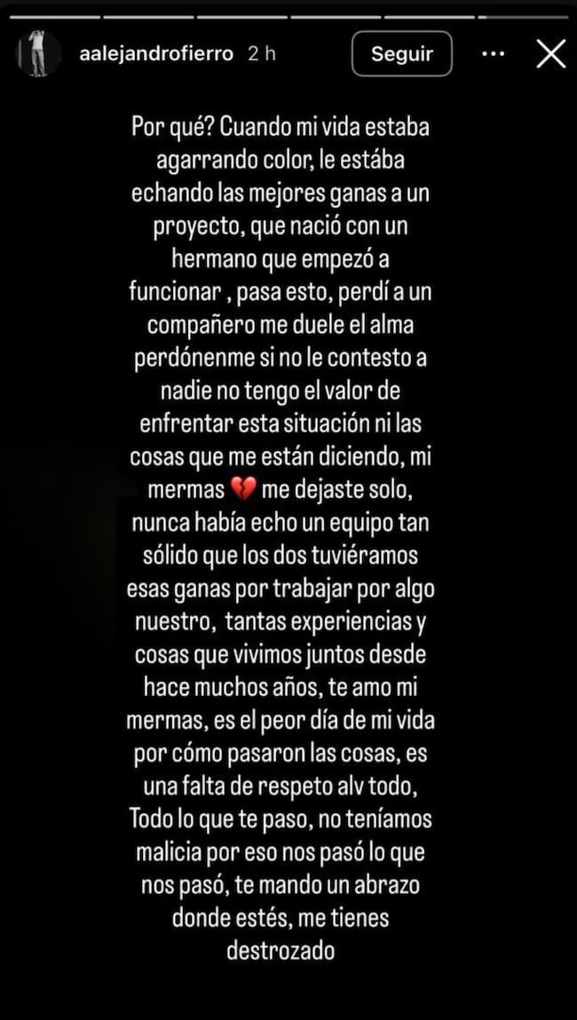 Alejandro Fierro habla sobre la muerte de César Gastéllum