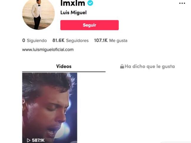 Luis Miguel abrió su cuenta de TikTok, ve su primer video