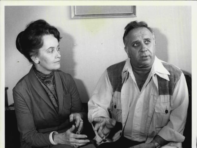 Foto real de Lorraine y Ed Warren