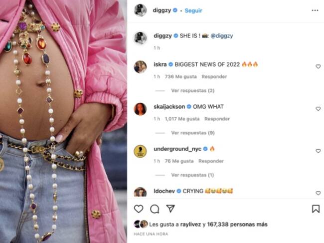 Fue el fotógrafo Diggzy quien dio la noticia, además de los medios internacionales