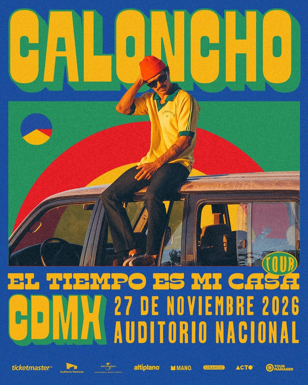 Caloncho anuncia concierto en el Auditorio Nacional.