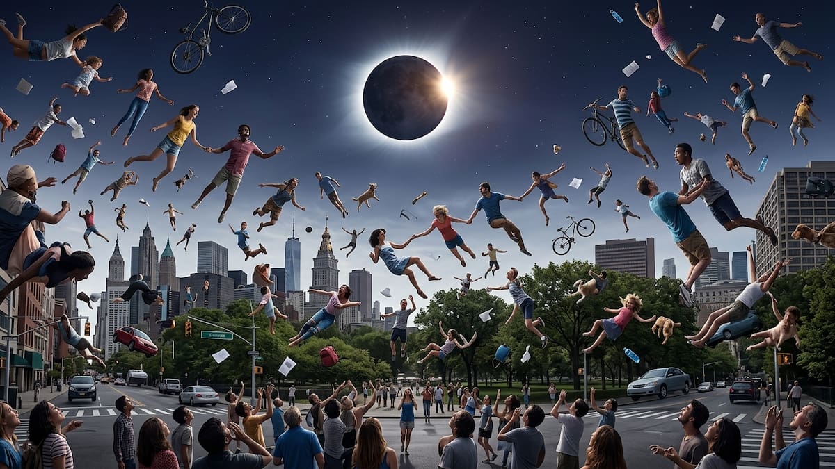 ¿Por qué dicen que la Tierra se quedará sin gravedad durante 7 segundos el 12 de agosto, el día del eclipse?