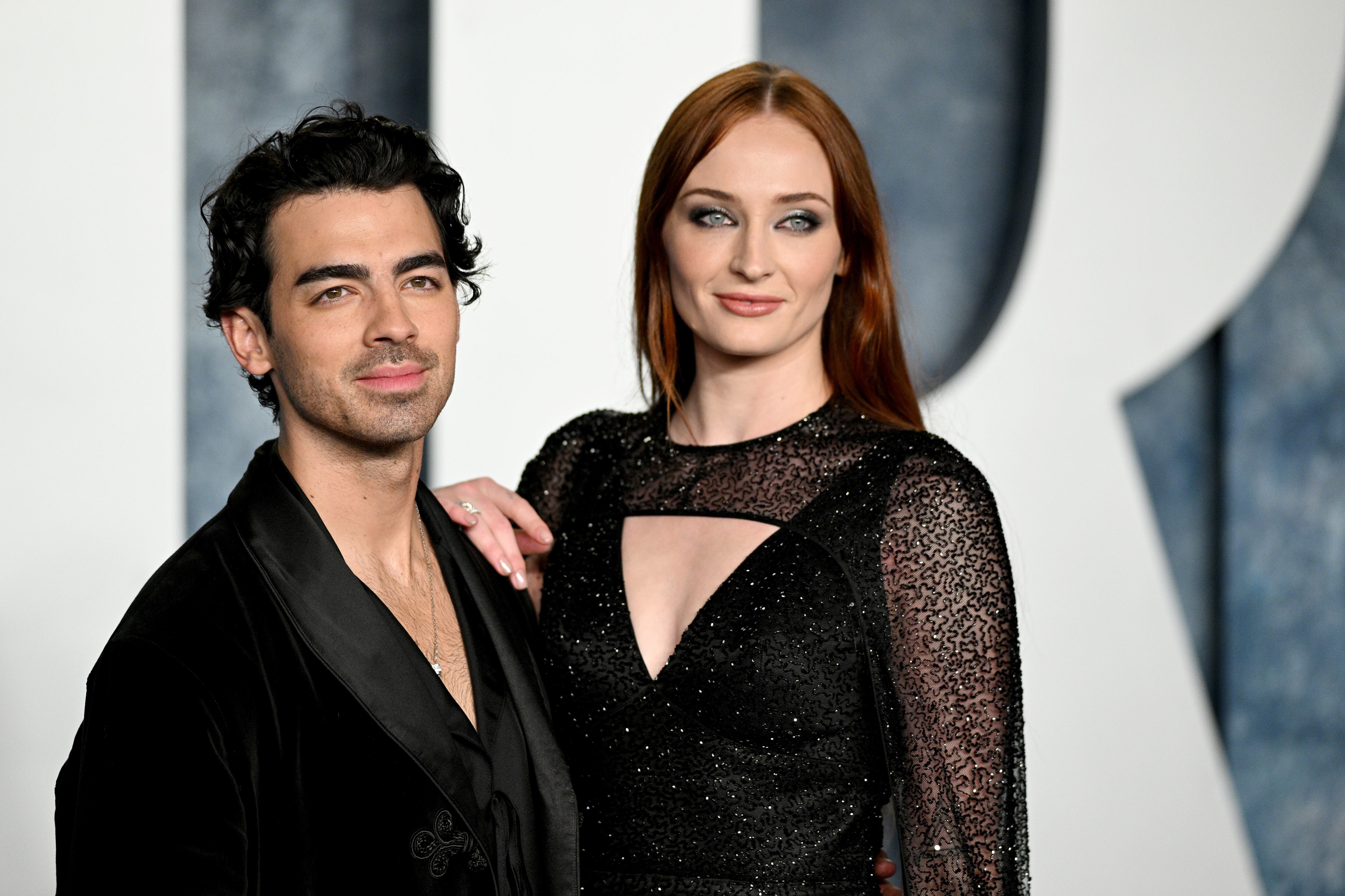 Joe Jonas y Sophie Turner en la fiesta de Vanity Fair de los Oscars en 2023