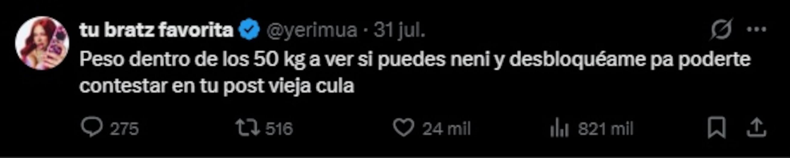 Yeri Mua responde a Bellakath