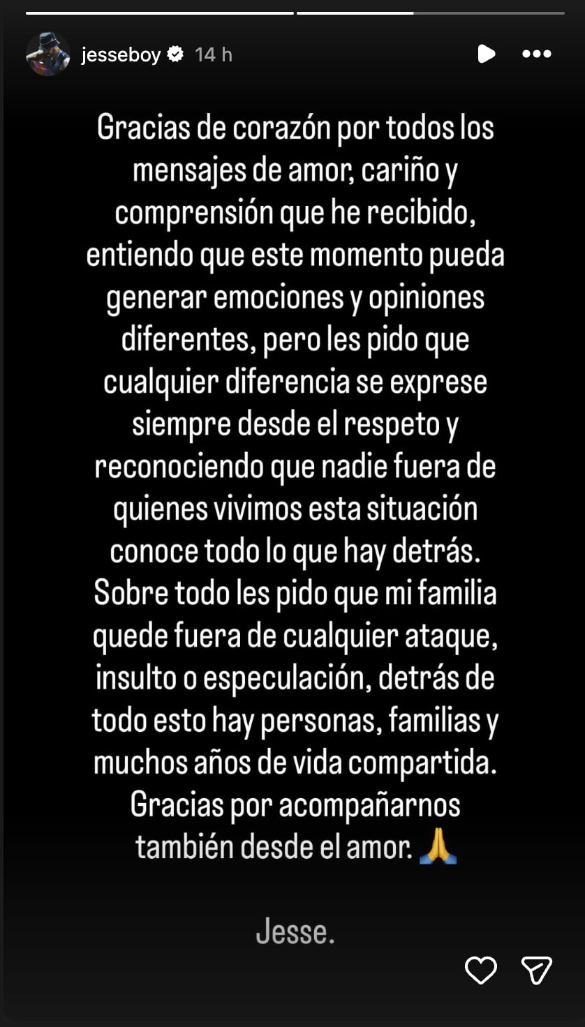 Jesse Huerta aclara ausencia