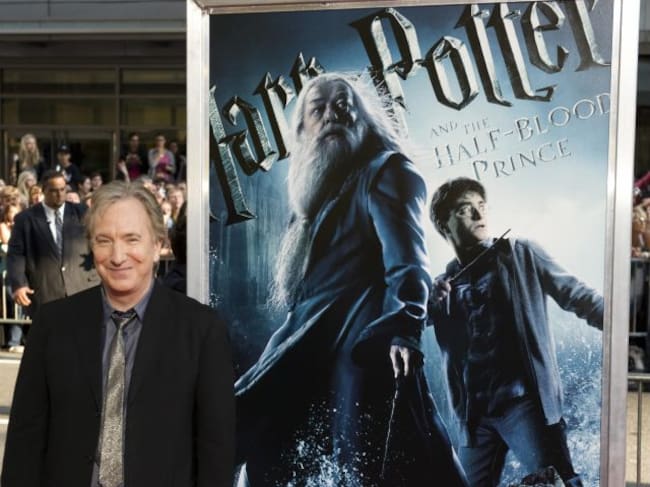 Alan Rickman en el estreno de Harry Potter y el príncipe mestizo