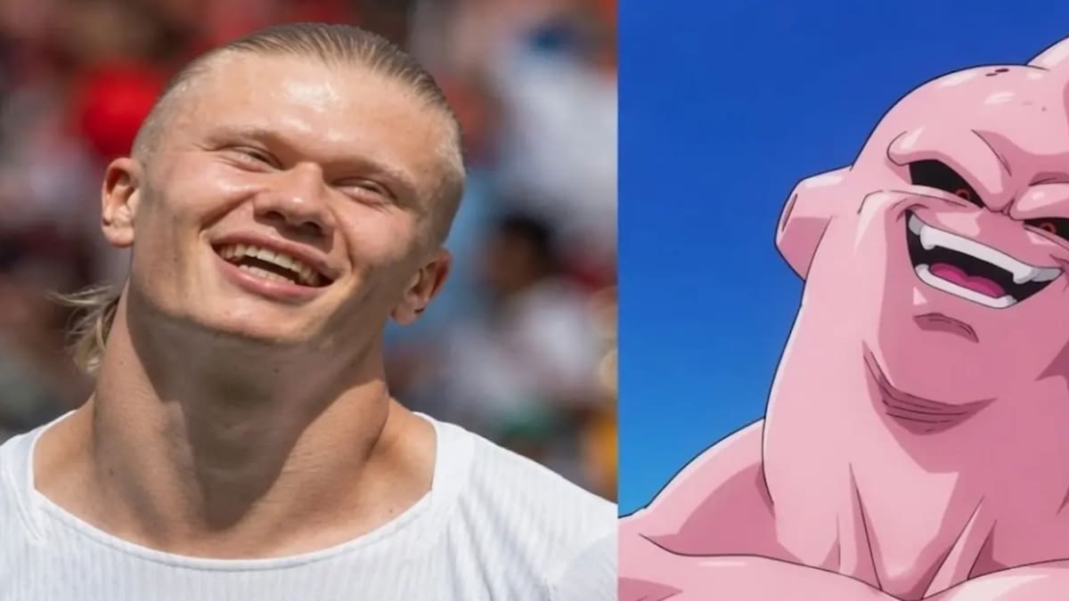 Erling Haaland reacciona a las comparaciones que le hicieron con Majin Bou, el personaje de Dragon Ball