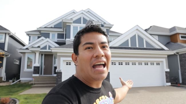 Diego Saúl Reyna, albañil mexicano presume su lujosa casa que compró en Canadá