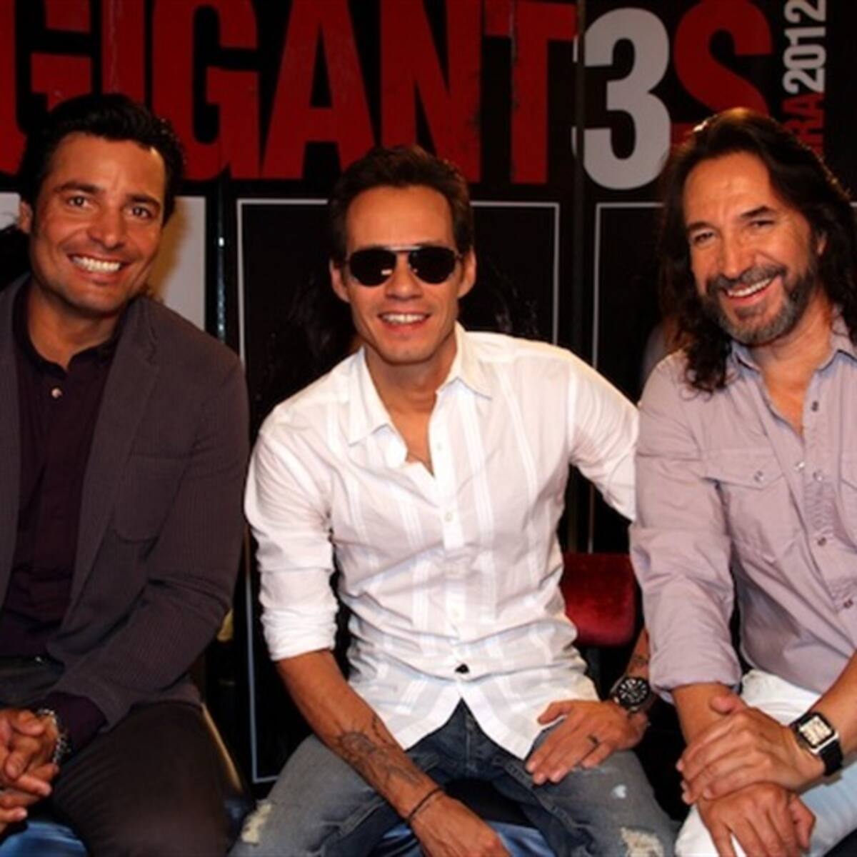 Chayanne y Marc Antony en el Zócalo