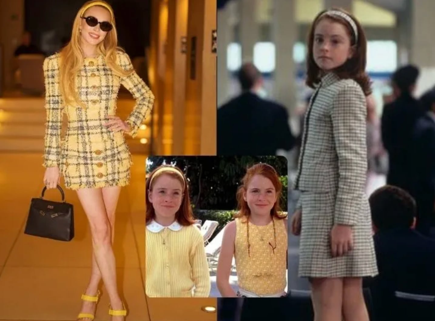 Lindsay Lohan utilizando un look inspirado en &quot;Juego de Gemelas&quot;