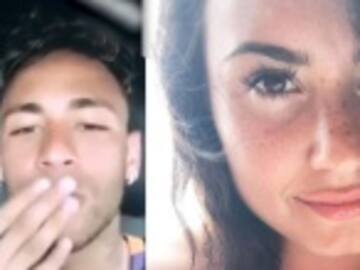 Se le hizo a Neymar con Demi Lovato