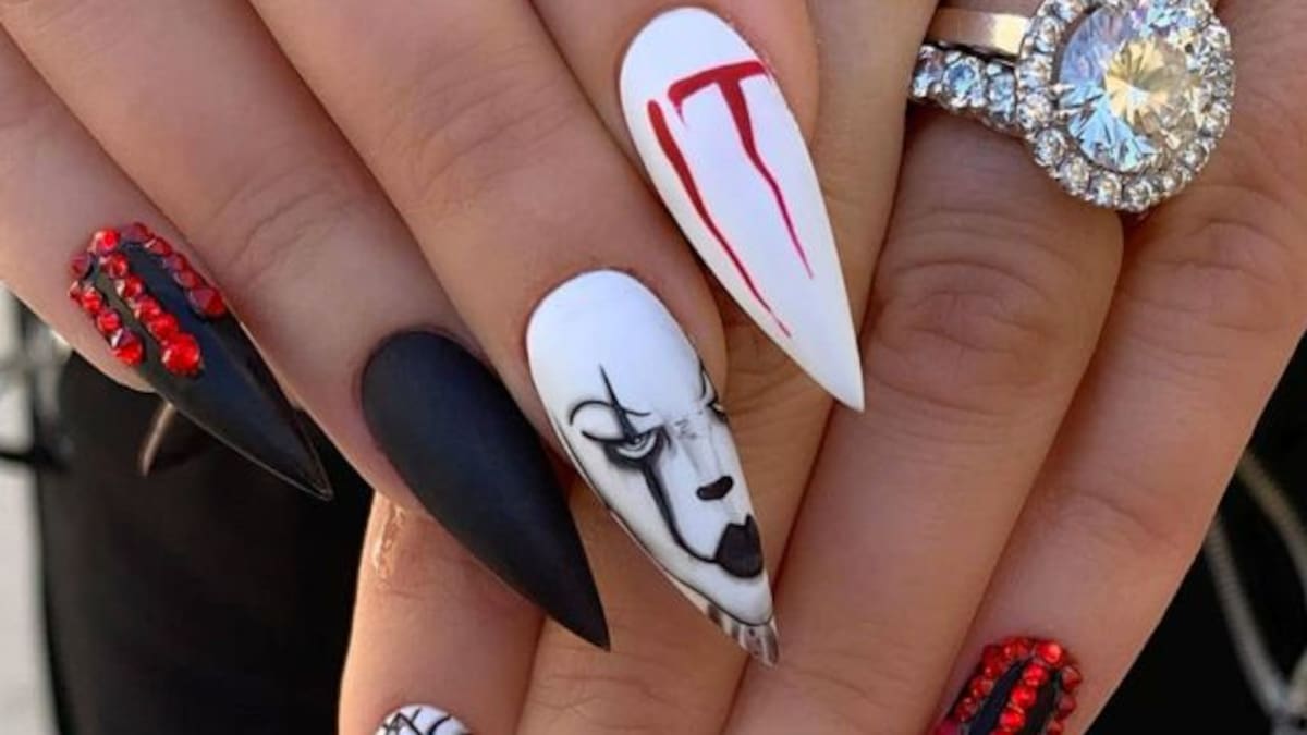 Diseños de uñas inspirados en películas de terror