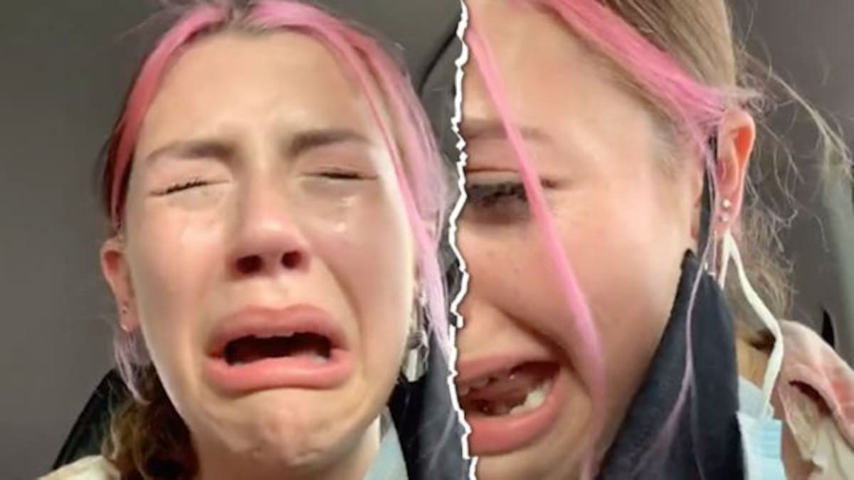Se hace un piercing y se le queda atorado el cubrebocas