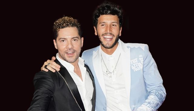 David Bisbal con Sebastián Yatra 