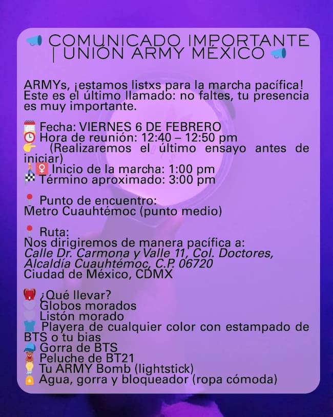 Marcha Army contra Ticketmaster y OCESA