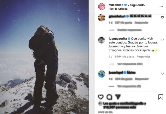 Macarena Achaga publica romántica foto con Juanpa Zurita