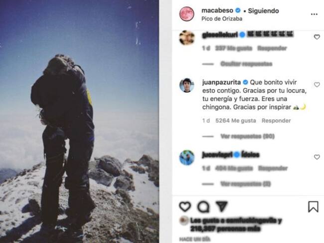 Macarena Achaga publica romántica foto con Juanpa Zurita