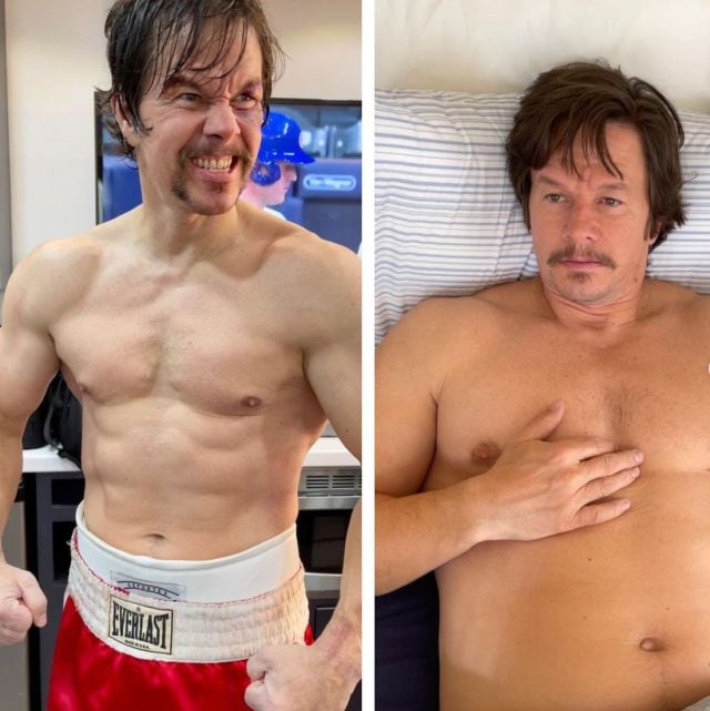 Mark Wahlberg muestra sus diez kilos de más