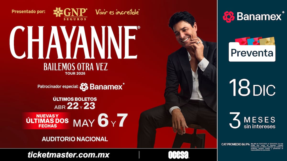 Chayanne tendrá cuatro conciertos en CDMX y esto es lo que debes saber