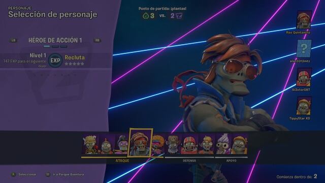 Selecciona al personaje que más te acomode