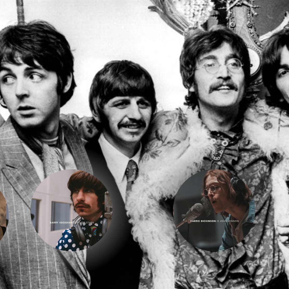 Primer vistazo de The Beatles; así se ven los actores como Paul McCartney, John Lennon, Ringo Starr y George Harrison