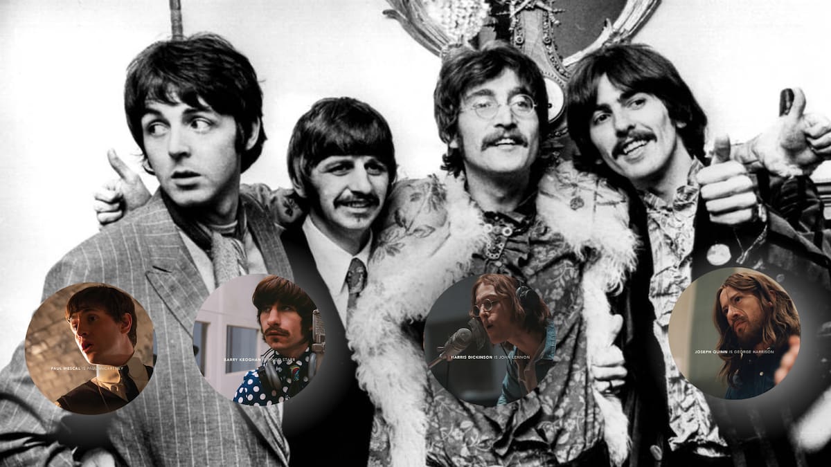 Primer vistazo de The Beatles; así se ven los actores como Paul McCartney, John Lennon, Ringo Starr y George Harrison