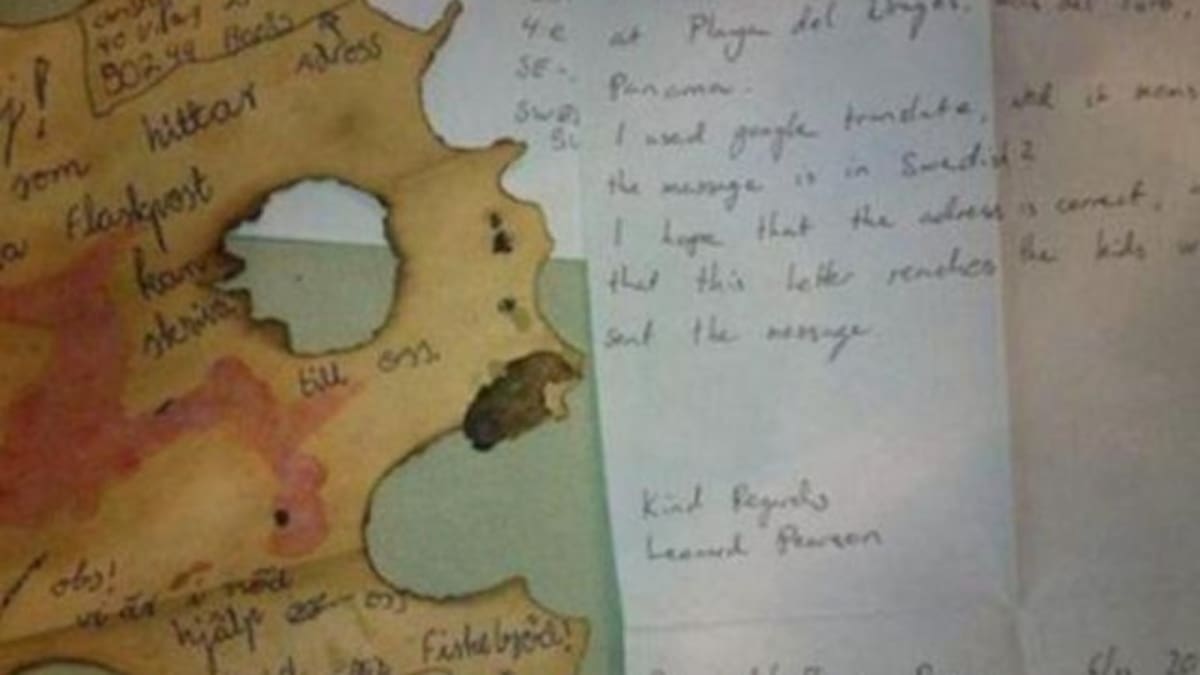 Botella viaja 22 años