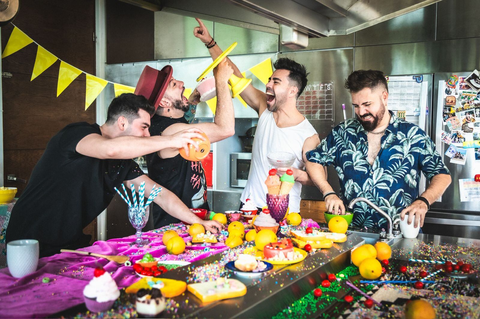 Evento para celebrar el día de las madres con pantufla