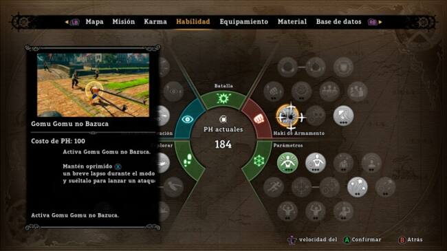 Un sistema de habilidades sencillo