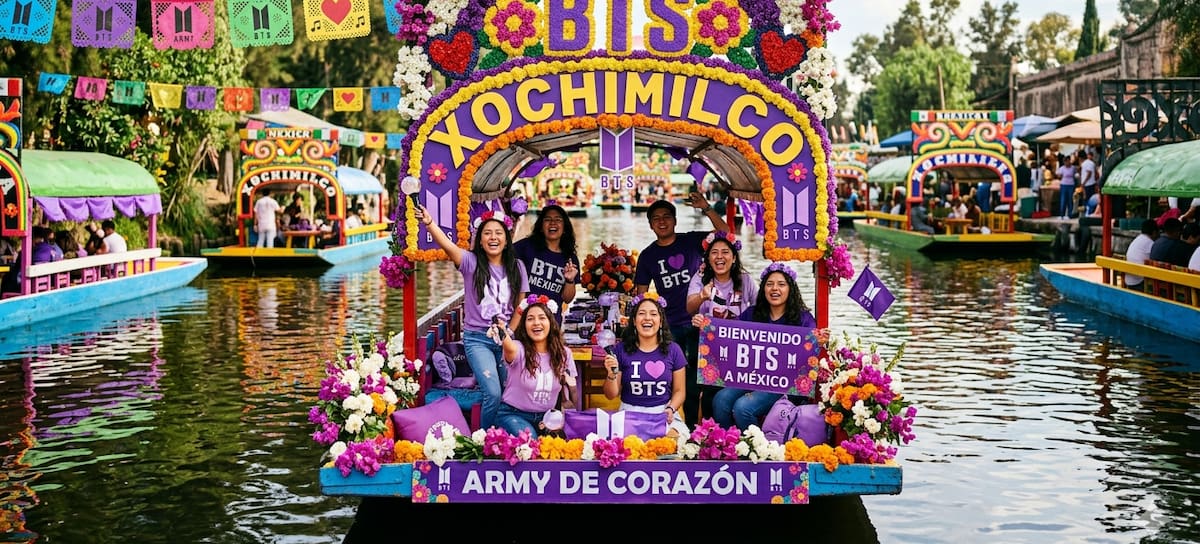 Actividad BTS en Xochimilco