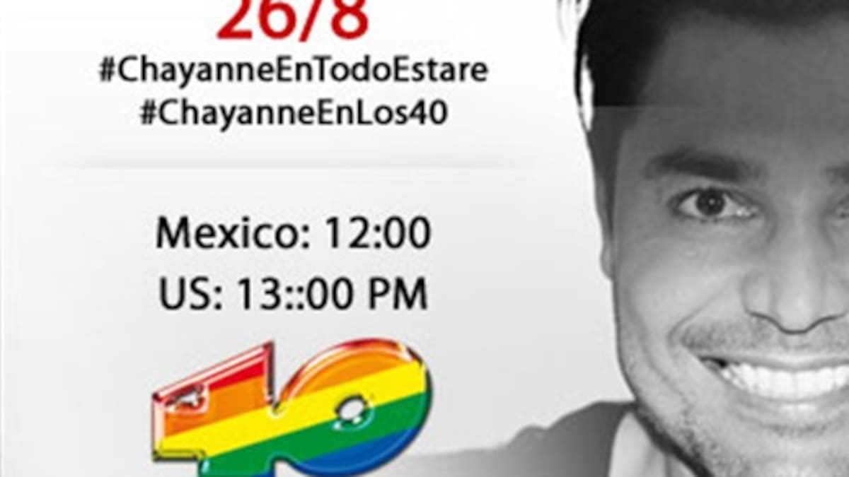 Chayanne tomará el Twitter de Twitter de 40