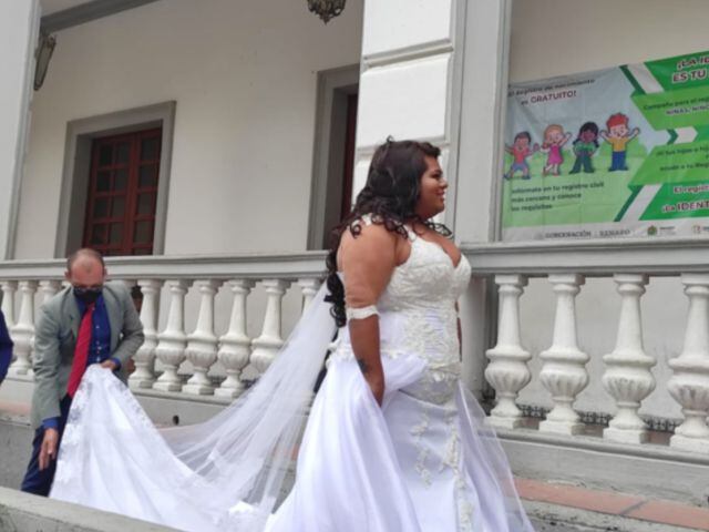 La pareja contrajo nupcias sin ningún problema