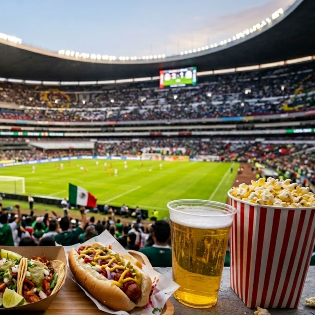 ¿Filtran el menú? Esto costarían los alimentos y bebidas en el Estadio Azteca tras su reapertura rumbo al Mundial 2026
