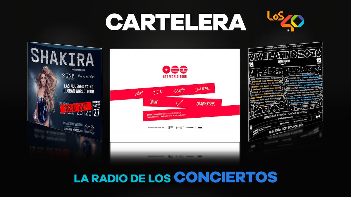 LOS40, LA RADIO DE LOS CONCIERTOS: CARTELERA MUSICAL 2026