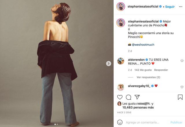 Stephanie Salas le manda una indirecta a Luis Miguel