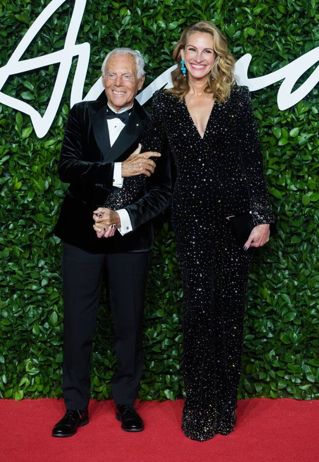 Giorgio Armani con Julia Roberts