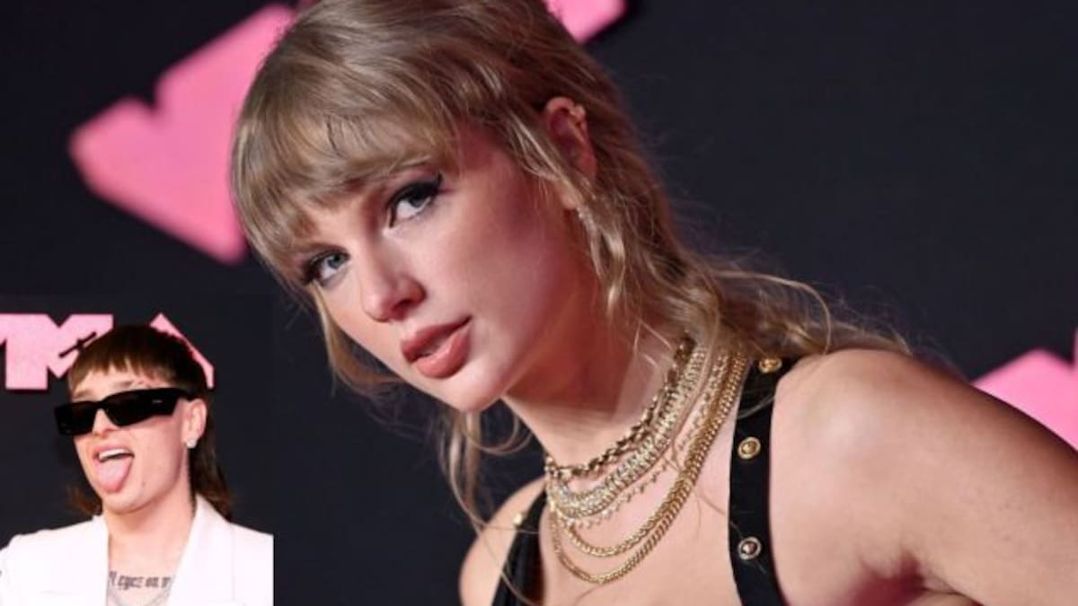 Así reaccionó Taylor Swift al ver el show de Peso Pluma en los MTV VMAs 2023