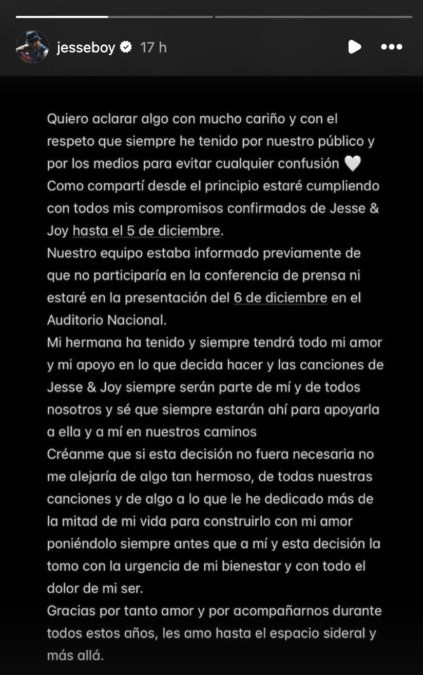 Jesse Huerta aclara ausencia en conferencia