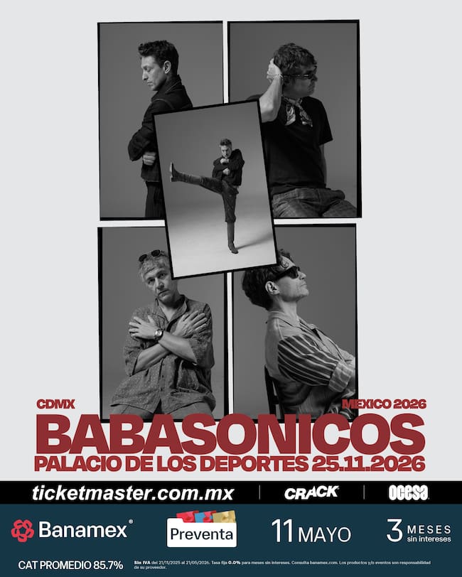 Cartel oficial de Babasónicos en México