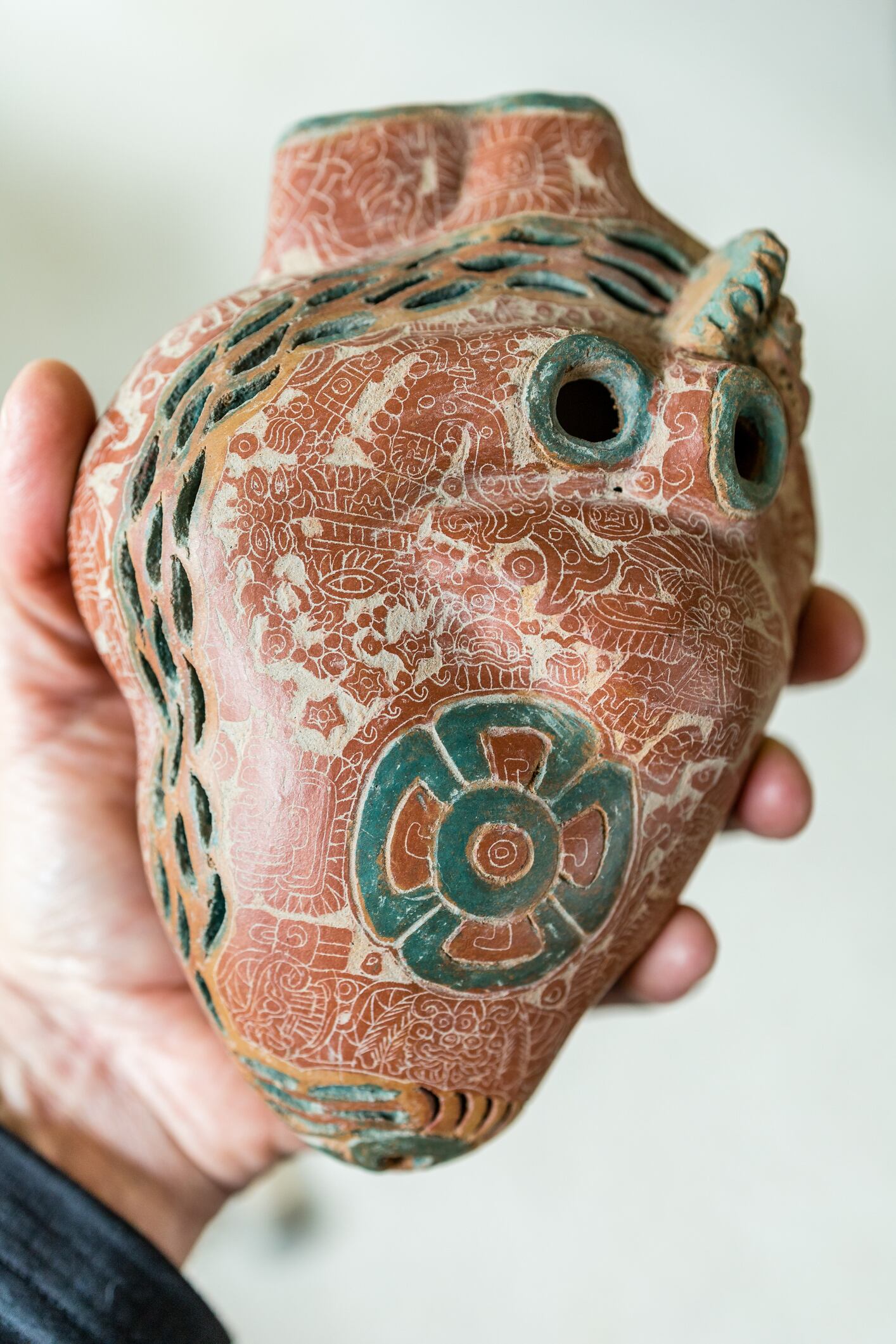 Corazón ancestral en el Mictlán