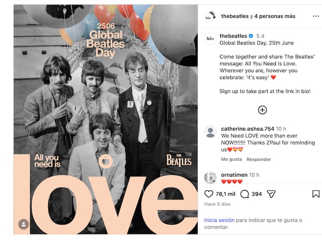 The Beatles confirma su día oficial.