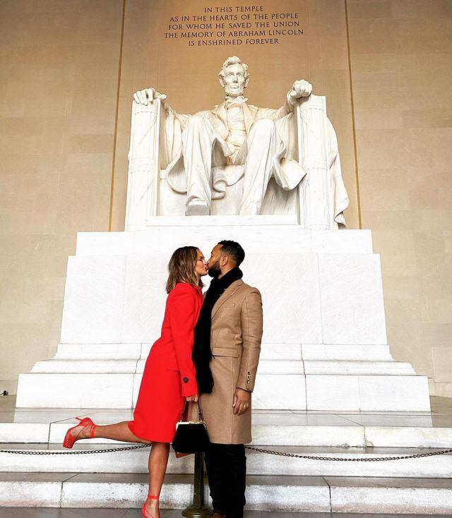 Chrissy Teigen y John Legend en Washington DC